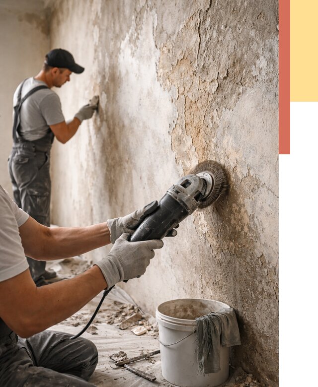 Снятие и удаление краски со стен в Ачинске от 2127 руб. — ОТДЕЛОЧНИК-Чнс