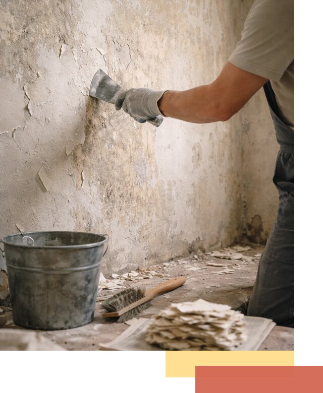 Удаление старой краски со стен в Ачинске качественно и быстро