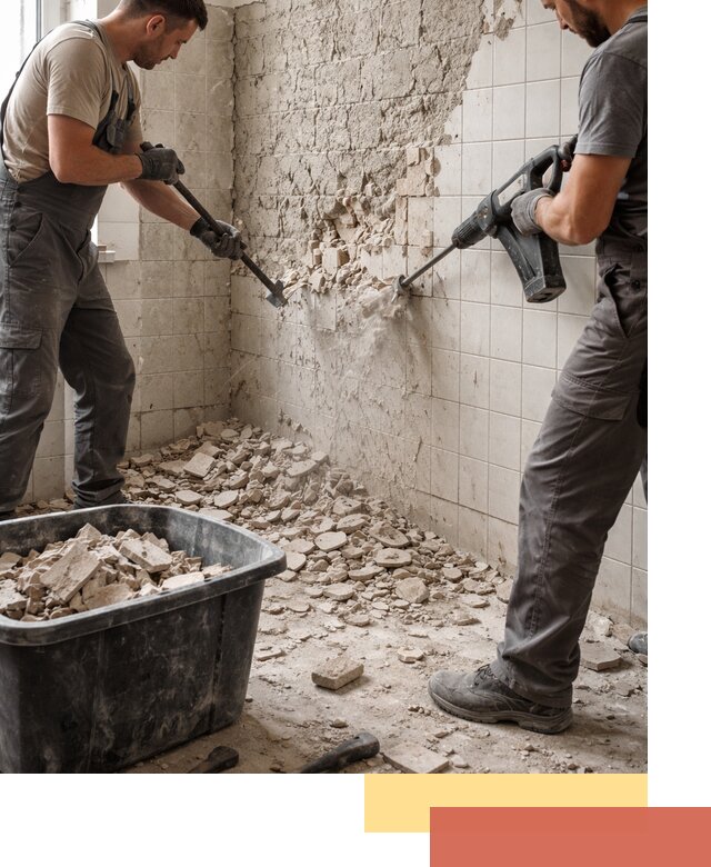 Демонтаж плитки со стен в Ачинске быстро и аккуратно