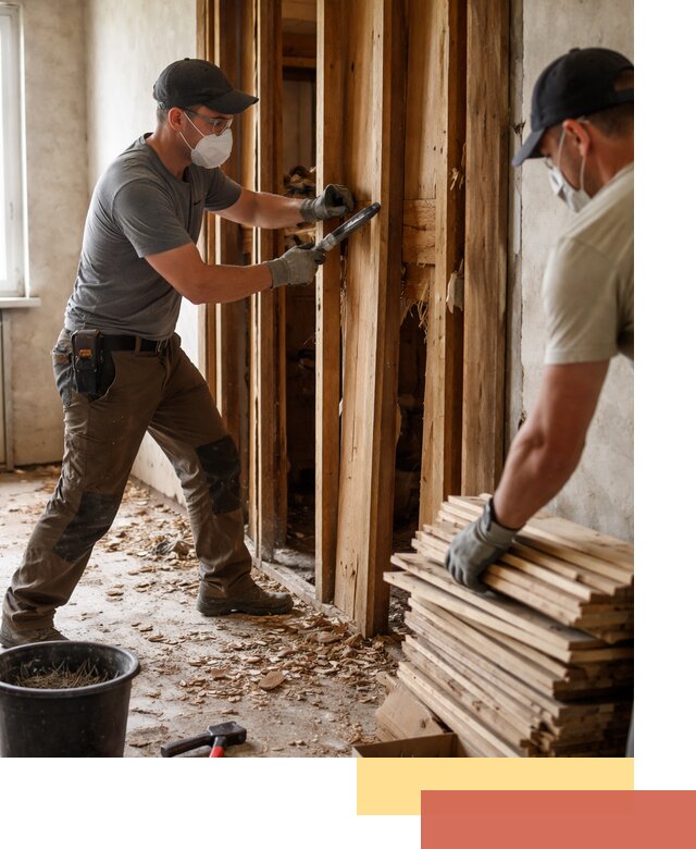 Демонтаж деревянных перегородок в Ачинске быстро и аккуратно