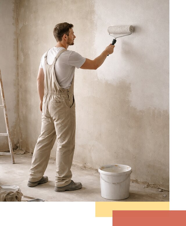 Грунтовка стен под отделку в Ачинске профессиональным раствором