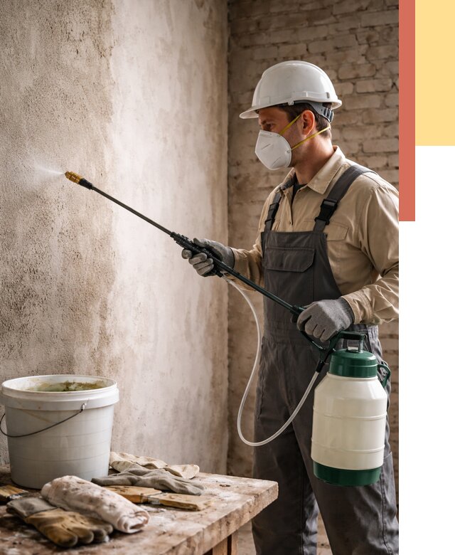 Антисептическая обработка стен в Ачинске от 1216 руб. — быстро и недорого | ОТДЕЛОЧНИК-Чнс