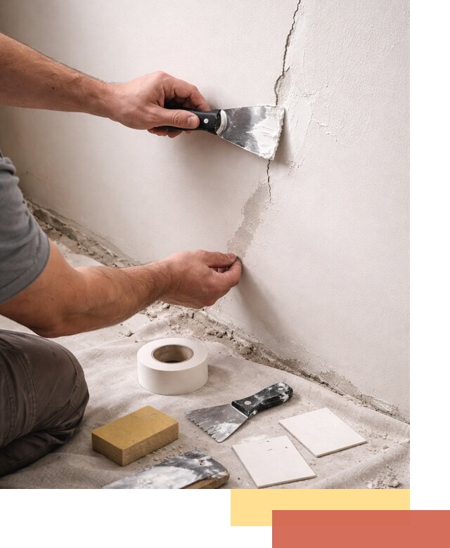 Заделка трещин и сколов в стенах и потолках в Ачинске