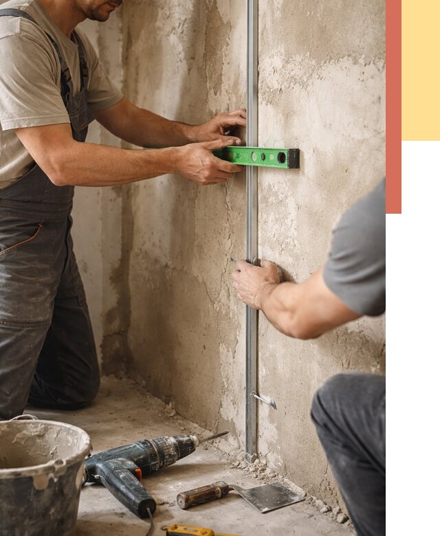 Установка штукатурных маяков в Ачинске от 7091 руб. — быстро и недорого | ОТДЕЛОЧНИК-Чнс