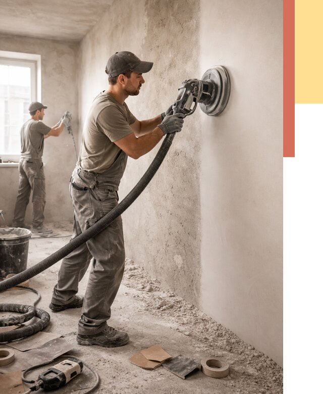 Шлифовка стен в Ачинске от 1216 руб/м2 — быстро и недорого | ОТДЕЛОЧНИК-Чнс