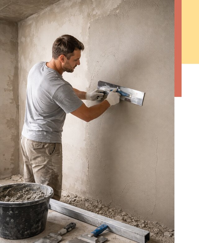 Штукатурка стен без маяков в Ачинске от 7294 руб/м2 — услуги и цена | ОТДЕЛОЧНИК-Чнс