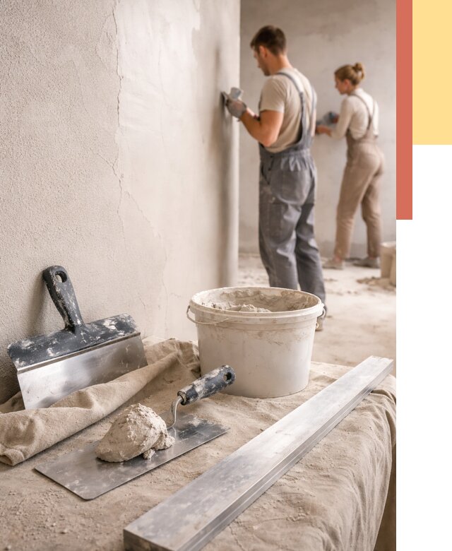 Штукатурка стен гипсовая в Ачинске от 4559 руб/м2 — быстро и недорого | ОТДЕЛОЧНИК-Чнс