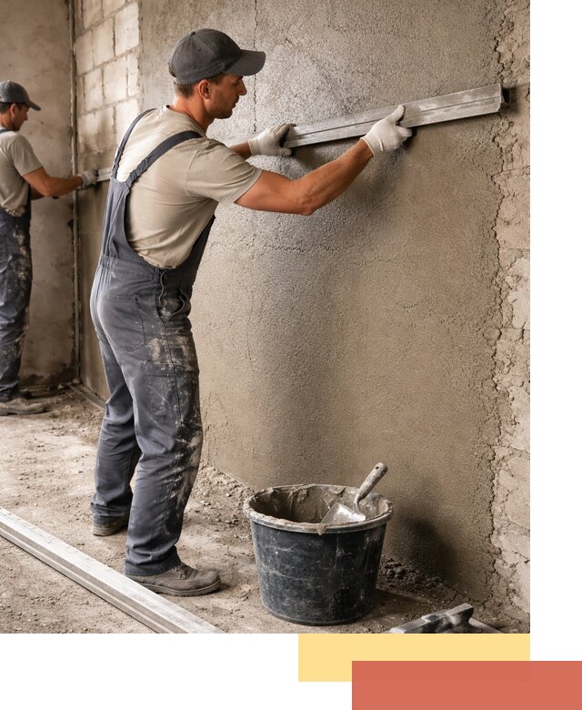 Штукатурка стен цементно-песчаная в Ачинске профессионально
