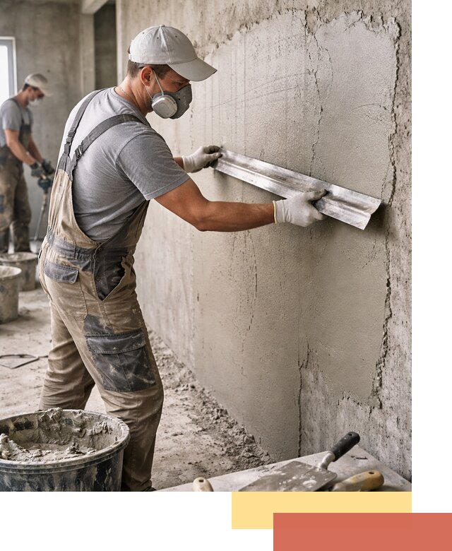 Штукатурка бетонных стен в Ачинске качественно и долговечно