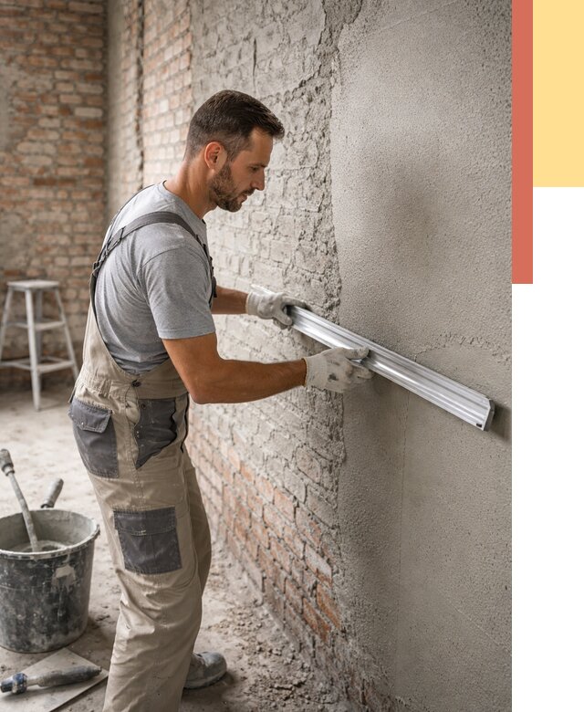 Штукатурка кирпичных стен в Ачинске от 4559 руб/м2 — быстро и недорого | ОТДЕЛОЧНИК-Чнс