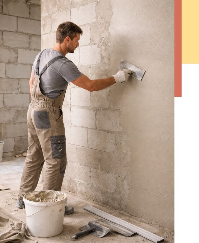 Штукатурка стен из газобетона в Ачинске от 2127 руб./м2 — быстро и недорого | ОТДЕЛОЧНИК-Чнс