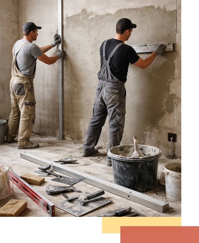 Профессиональная штукатурка стен под плитку в Ачинске