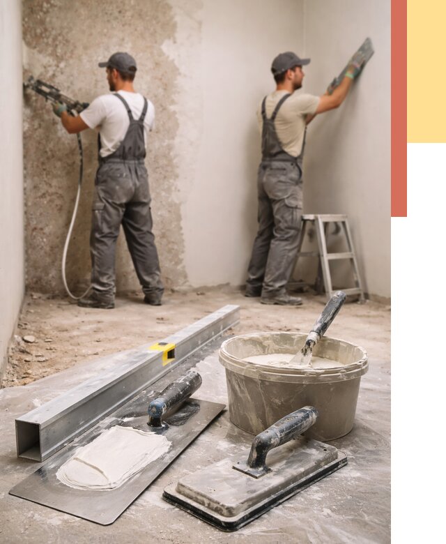 Штукатурка стен под обои в Ачинске от 4559 руб./м2 — выравнивание под обои | ОТДЕЛОЧНИК-Чнс