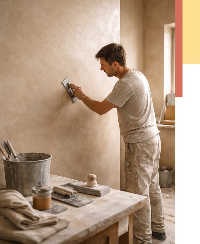 Марокканская штукатурка таделакт в Ачинске под ключ от 4255 руб. | ОТДЕЛОЧНИК-Чнс