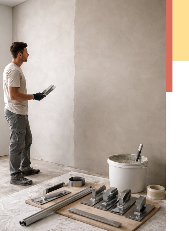 Нанесение микроцемента на стены в Ачинске от 3242 руб./м2 под ключ | ОТДЕЛОЧНИК-Чнс