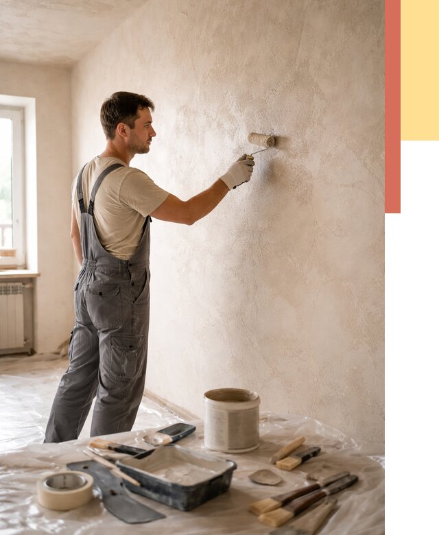 Нанесение лессирующей краски по декоративке в Ачинске от 1773 руб. | ОТДЕЛОЧНИК-Чнс