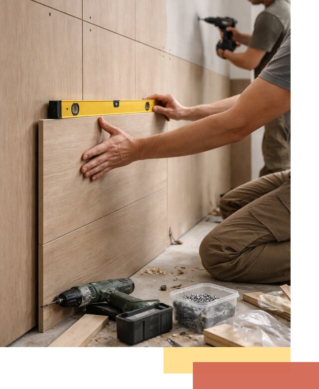 Профессиональный монтаж МДФ панелей на стены в Ачинске