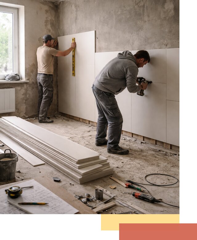 Монтаж ПВХ панелей на стены в Ачинске качественно и быстро