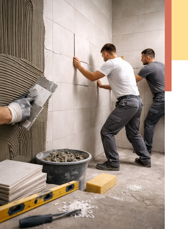 Укладка плитки на стены в Ачинске от 861 руб. — качественно и недорого | ОТДЕЛОЧНИК-Чнс