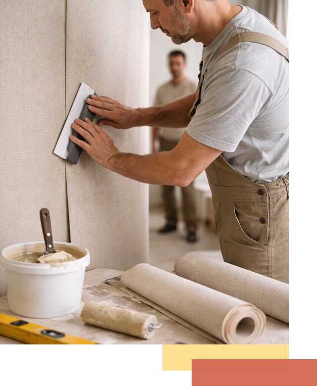 Поклейка текстильных обоев в Ачинске профессионально и аккуратно