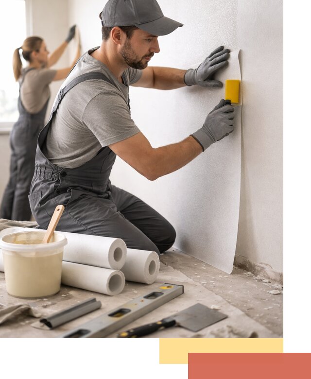 Поклейка стеклообоев профессионально в Ачинске