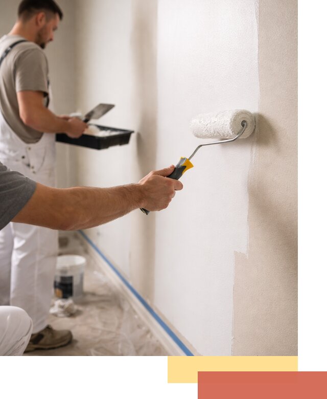 Покраска стен акриловой краской профессионально в Ачинске