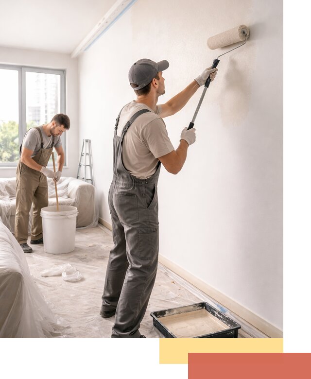 Покраска стен в офисе в Ачинске — быстрый и качественный ремонт