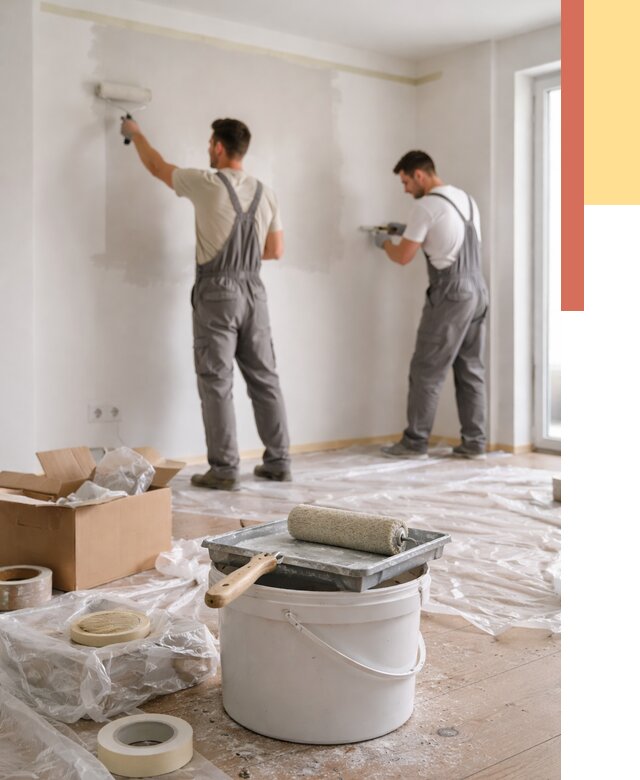 Покраска стен в квартире в Ачинске от 2533 руб/м2 — быстро и недорого | ОТДЕЛОЧНИК-Чнс