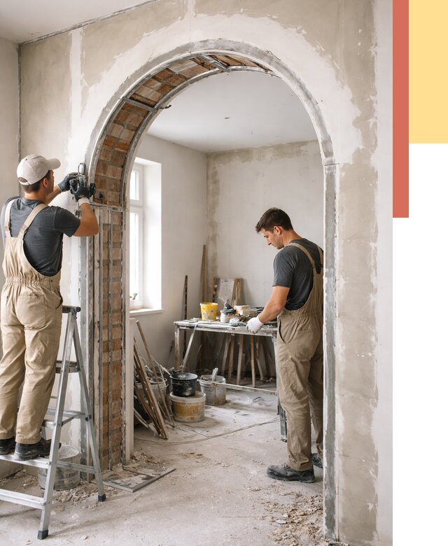 Устройство арочного проема в Ачинске от 9624 руб. под ключ — быстро и недорого | ОТДЕЛОЧНИК-Чнс