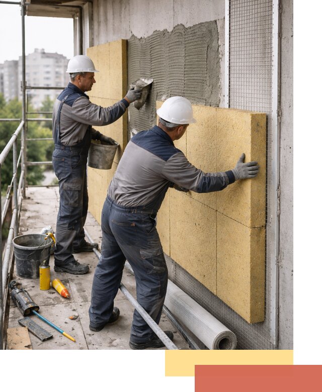 Утепление стен зданий и домов в Ачинске качественно и надежно