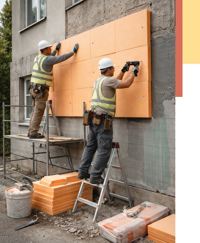 Утепление стен пеноплексом в Ачинске от 1874 руб./м2 — быстро и недорого | ОТДЕЛОЧНИК-Чнс