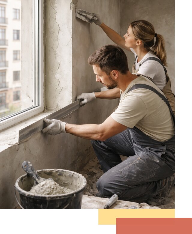 Штукатурка откосов дверей и окон профессионально в Ачинске