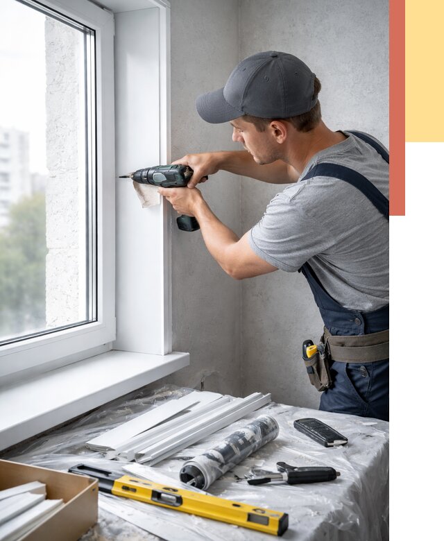 Установка пластиковых откосов в Ачинске от 2279 руб. | ОТДЕЛОЧНИК-Чнс монтаж, быстро и недорого