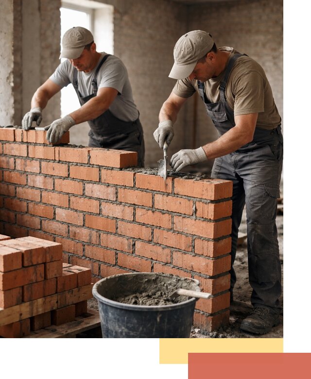 Кладка кирпичных перегородок под ключ в Ачинске