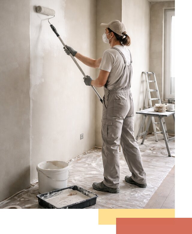 Покраска перегородок из гипсокартона в Ачинске качественно и недорого