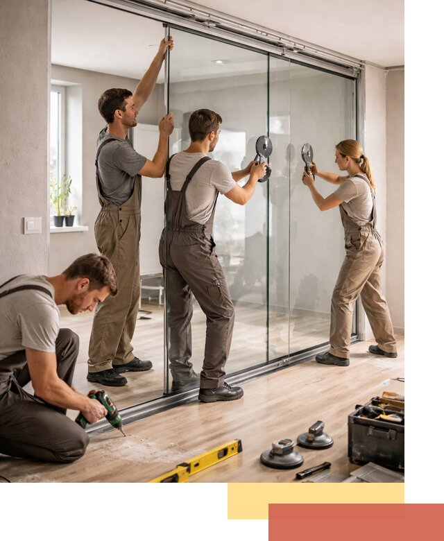 Изготовление стеклянных перегородок на заказ в Ачинске