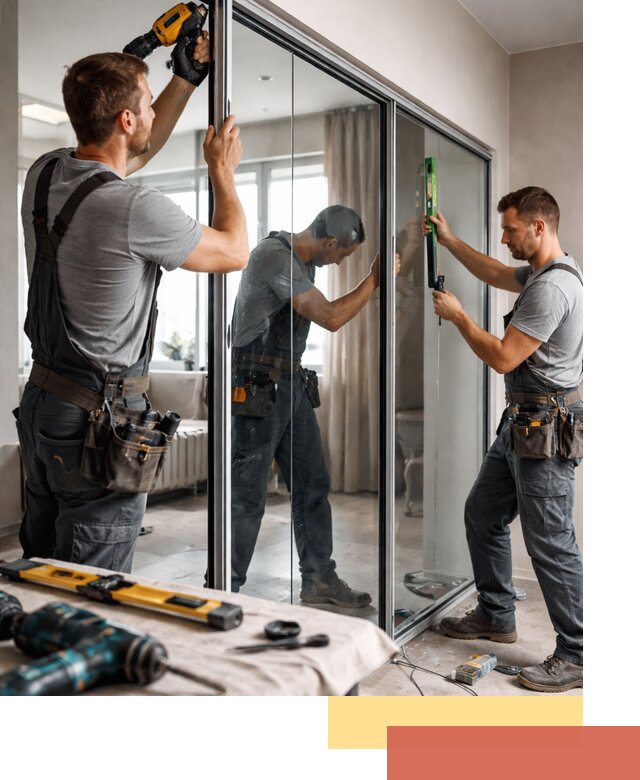 Каркасные стеклянные перегородки под ключ в Ачинске