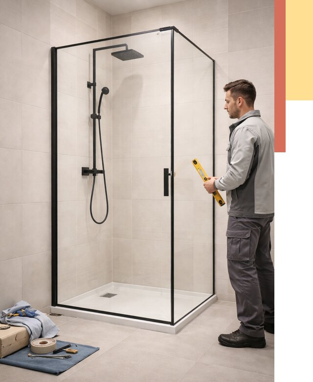 Стеклянные перегородки для душа в Ачинске от 12663 руб. | Монтаж под ключ — ОТДЕЛОЧНИК-Чнс