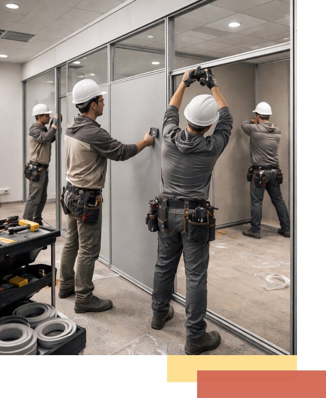 Мобильные офисные перегородки под ключ в Ачинске