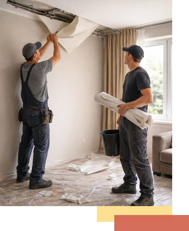 Демонтаж натяжного потолка в Ачинске быстро и аккуратно