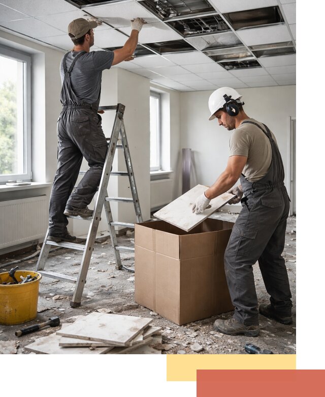 Демонтаж потолочной плитки в Ачинске быстро и аккуратно