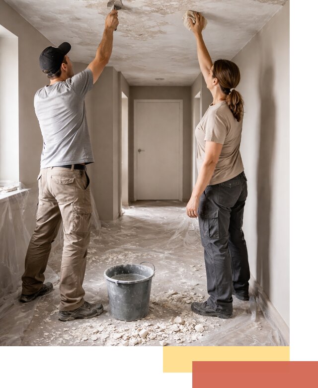 Удаление побелки с потолка в Ачинске — быстро и аккуратно