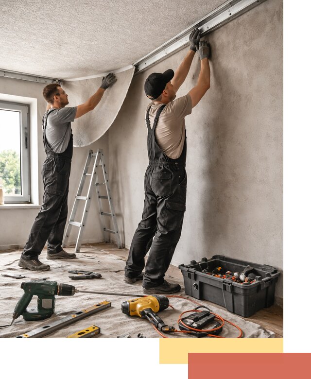 Монтаж фактурного натяжного потолка в Ачинске качественно и быстро