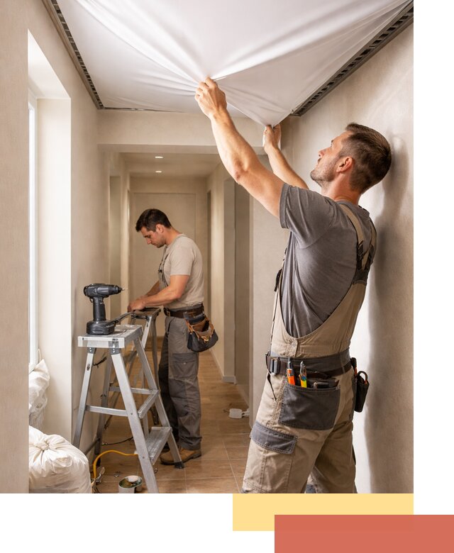 Монтаж натяжного потолка в прихожей в Ачинске