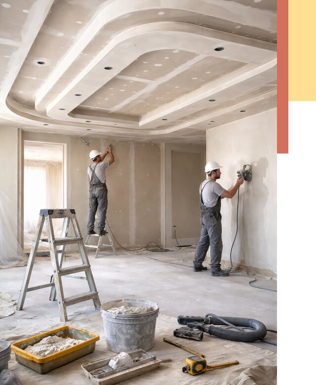 Многоуровневый потолок из гипсокартона в Ачинске от 760 руб. под ключ | ОТДЕЛОЧНИК-Чнс