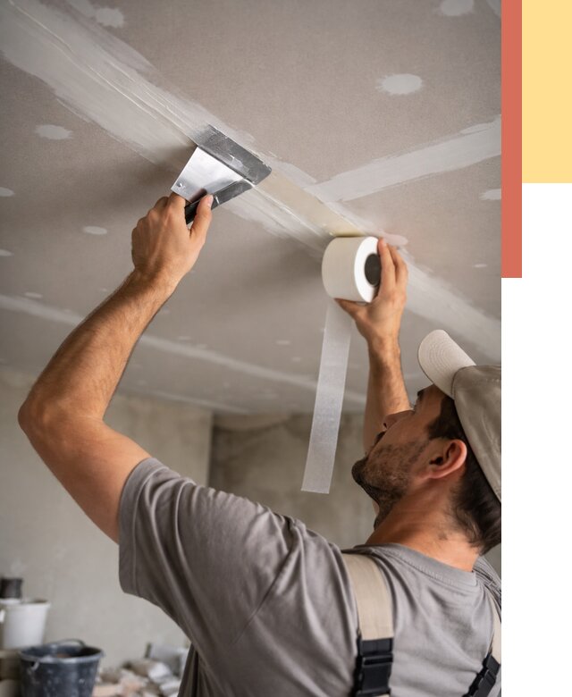 Обработка швов потолка ГКЛ в Ачинске от 7598 руб. под ключ | ОТДЕЛОЧНИК-Чнс