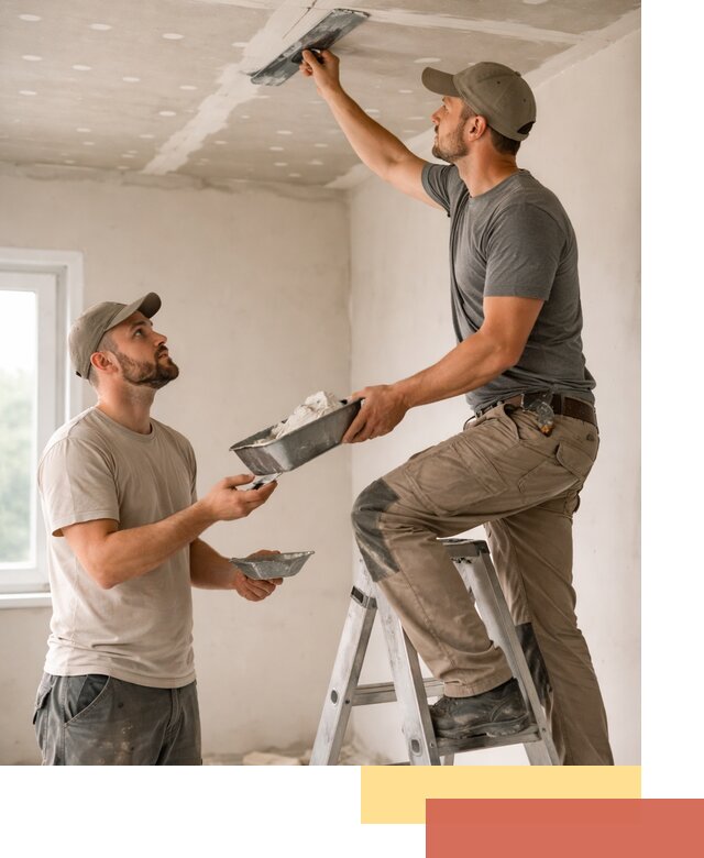 Шпаклевка потолка из гипсокартона в Ачинске качественно и быстро