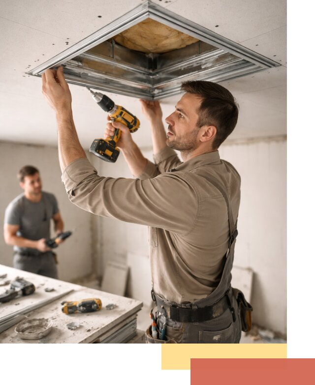 Монтаж люка в потолок из ГКЛ в Ачинске