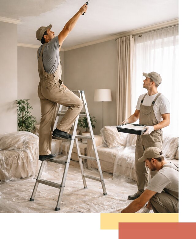 Покраска потолков акриловой краской в Ачинске качественно и быстро