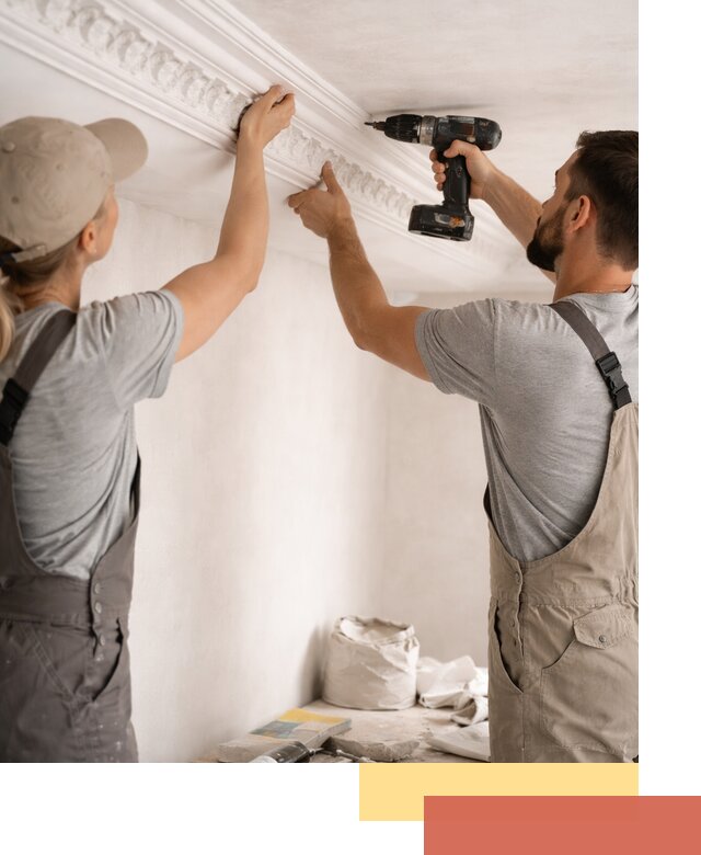 Профессиональный монтаж лепнины на потолок в Ачинске